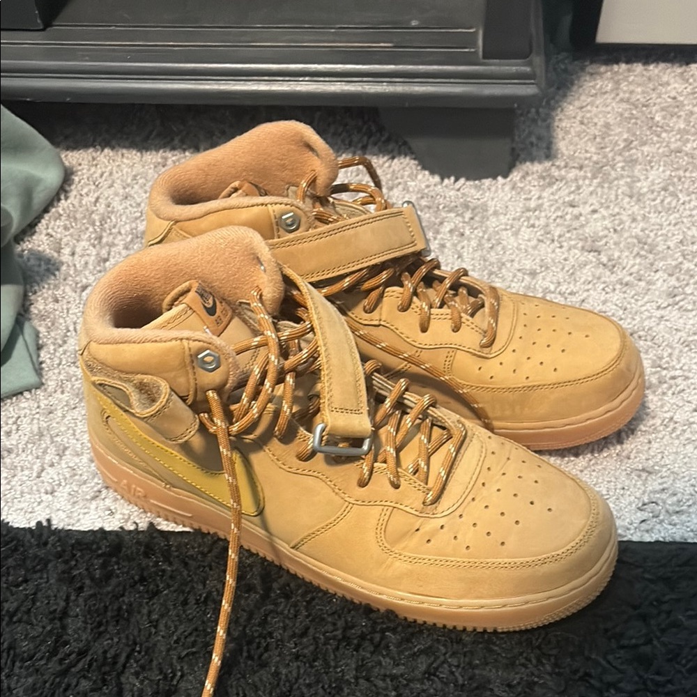 Nike Tan Air Force One High-Top